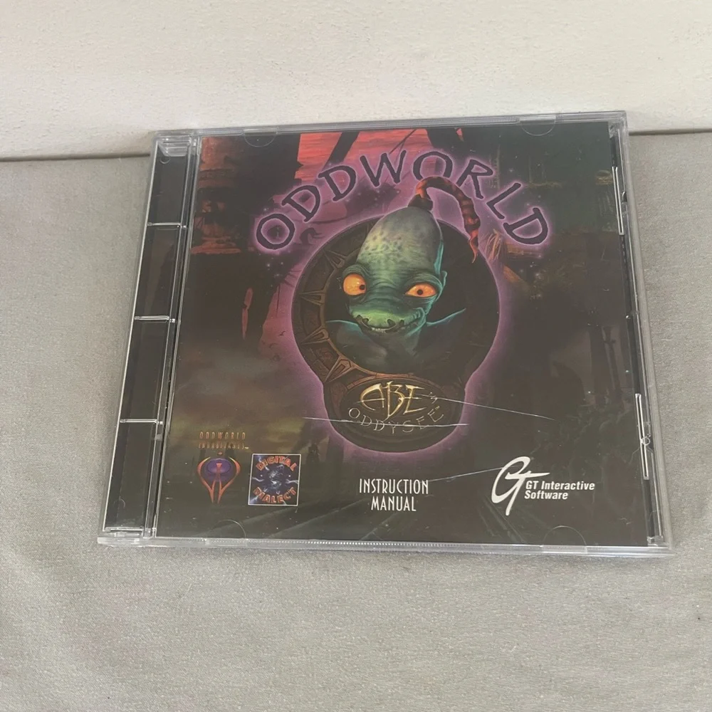 ⭐️ Oddworld Abe's Oddysee GT Interactive Software 1997 Game Digital Dialect Rare